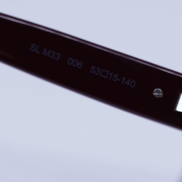 🕶️ New Saint Laurent SLM33 006 Eyeglasses - Burgundy Frame 53mm - Picture 9 of 12